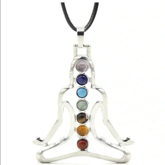 🆕Seven Chakras Stones Yoga Meditation Energy Necklace🆕 - Picture 2 of 8